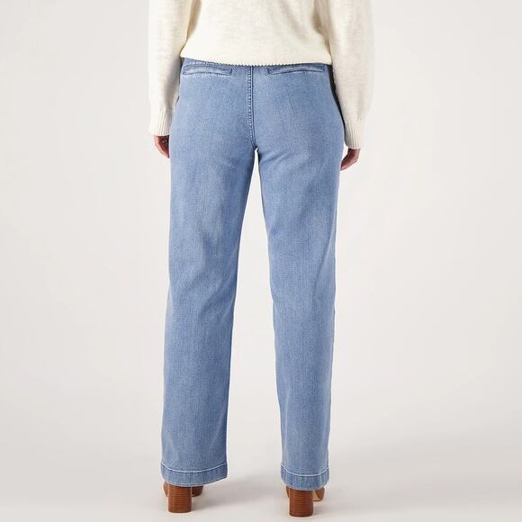 Candace Cameron Bure Jeans Womens Plus Size 30W NEW Wide Leg Casual Blue Pants - Picture 6 of 13